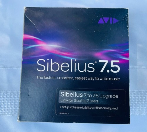 Sibelius 7.5 Musiknotationssoftware Sibelius 7 auf 7.5 Upgrade (4-Disc Pack)