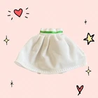 MATTEL DOLL CLOTHES MARY-KATE ASHLEY SCHOOL STYLE WHITE Skirt Green Ribbon Trim