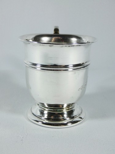 Antique Art Deco 1925 Sterling Silver Christening Mug Cup Robyn Adams Birmingham - Picture 3 of 7