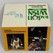 CBK Marquette Warriors 1984-85 Basketball Schedule-Robert Hall-Lincoln St. Bank