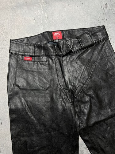 Pantalones acampanados Miss Sixty imitación cuero archivo de lujo años 90 y2k - Imagen 7 de 16
