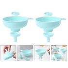 2 Sets Plastic Liquid Funnels Cooking Funnels Small Funnel Set Mason Jars Funnel