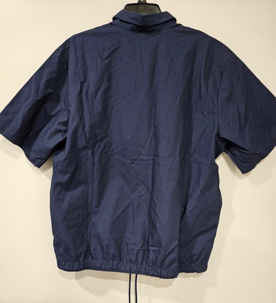 Nike Club Oxford Short-Sleeve Button-Up Shirt Blue Men's Size M