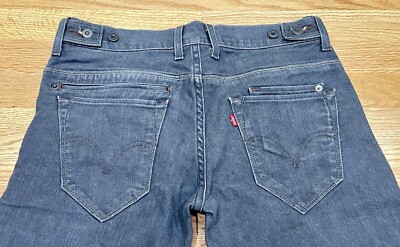 RARE Levi’s 511 Jeans Two Horse Brand Men’s 32x30 Grey Adjustable Waist  Stretch