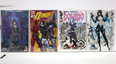 Domino #1 (2018) Marvel Sealed Campbell Complete Variant Set Signed