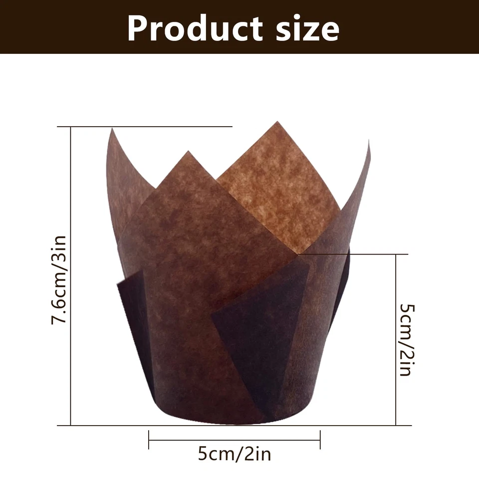 Muffinförmchen Papier 200 Stück Cupcake Backbecher Muffinform Papier Muffins ... - Bild 2 von 4