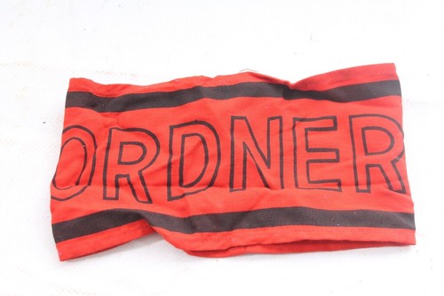 1 x Old Arm Band BINDER Red Vintage Folder Tie