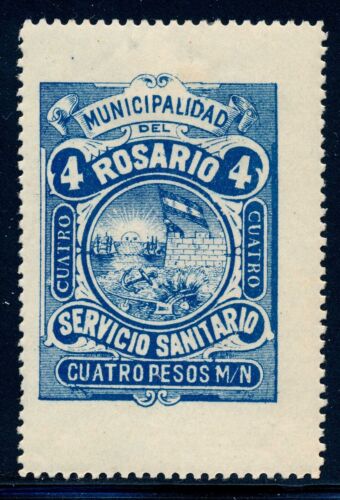 1910 Argentina Rosario Municipal Revenue 4 Peso Prostitute Tax MH - Picture 1 of 4