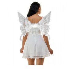 White Angel Wings - Butterfly - Fairy - Costume Accessory - One Size