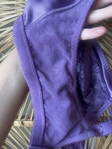 Purple Floral Bali Bra Size 36 C Sissy Full Coverage Bra - Picture 13 of 13