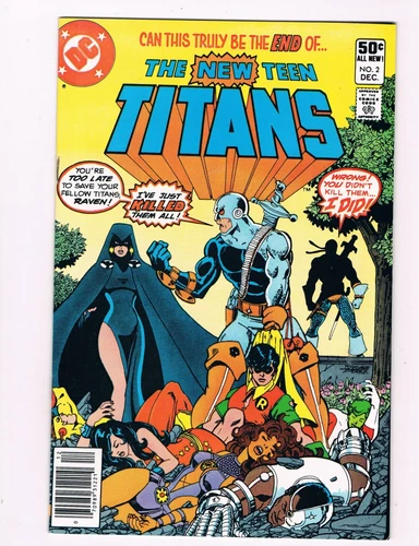 NEW TEEN TITANS #2  (1980)  1ST DEATHSTROKE APPEARANCE...GEORGE PEREZ ARTWORK