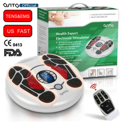 OSITO TENS EMS New Device Foot Circulation Stimulator Nerve Pain Relief US