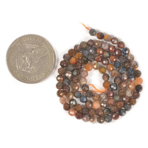 3.7mm to 4.7mm Faceted Gemstone Round Loose Beads DIY Jewelry Making Strand 15" - Picture 110 of 435