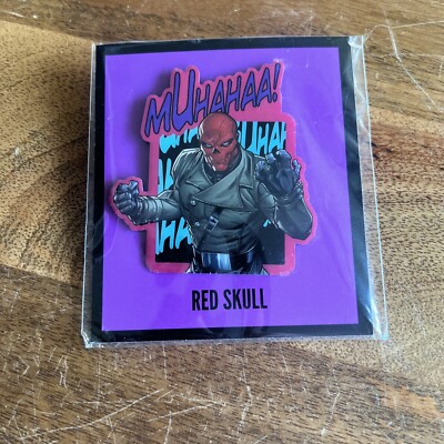 Marvel Captain America Red Skull Evil Laugh Pin Gear & Goods Crate Exclusive