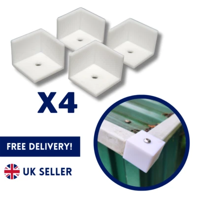 4x Metal Shed Replacement Corner End Cap Cover Trim Replace Yardmaster Outsunny