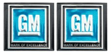Oer Blue Mark Of Excellence Seat Belt Decal Pair 1968-1972 Pontiac Chevy Buick Oer Blue Mark Of Excellence Seat Belt Decal Pair 1968-1972 Pontiac Chevy Buick