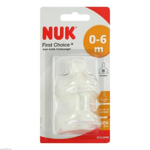 NUK First Choice+ Trinksauger Silikon Gr.1 M 2 St PZN 9121538 - Bild 1 von 1