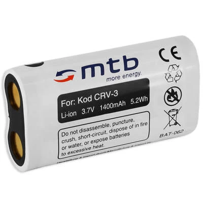 MTB MORE ENERGY Batterie pour Kodak CR-V3 CRV-3 CRV3