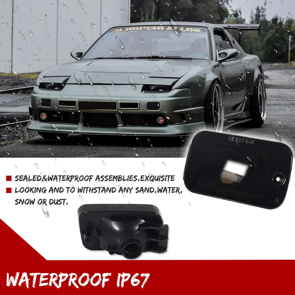 2X Luzes de sinalização de estacagem de posição frontal para 1989-1994 Nissan 240sx S13 - Imagem 4 de 4