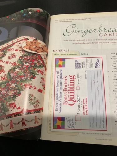 Fons & Porter's Love Of Quilting Magazine November/Dec. 2010 holiday quilting - Picture 3 of 3