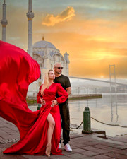 Long Flying Dress For Photoshoot Santorini Flowy Unique Women's Handmade Dresses