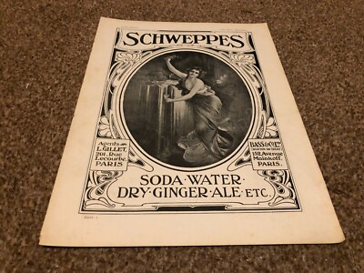 PLP7 WERBUNG 11X8 SCHWEPPES SODAWASSER. DRY GINGER ALE ETC - BASS & CO LTD