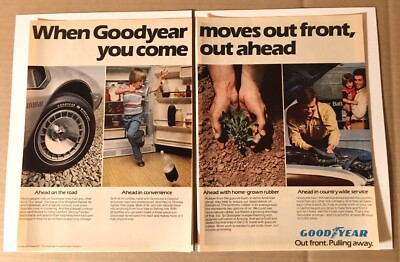 1979 Goodyear Tires Rubber Cleartuf vintage 2-page print ad advertisement
