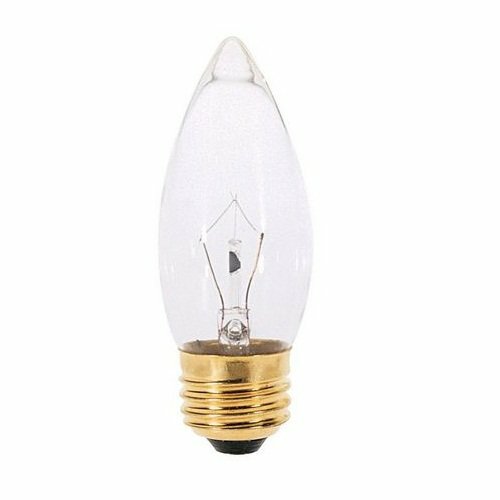 Satco S3731 Torpedo Decorative Light Bulb, 25 Watts, 120 Volt - Picture 1 of 1