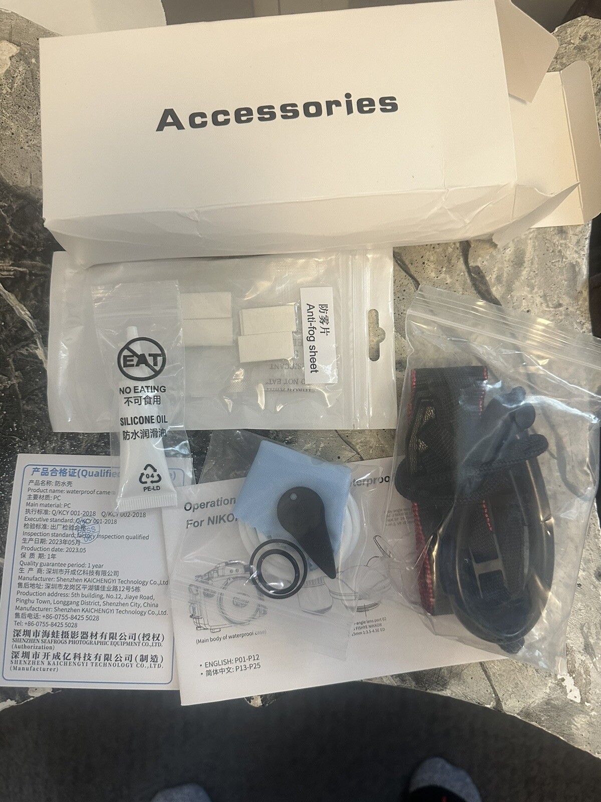 SeaFrogs 40M/130ft Underwater Camera Housing Waterproof Case for Nikon