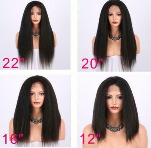 Yaki Kinky gerade 13X4 Spitze Perücke vorne vorgegerupft mit Babyhaar für schwarz - Bild 4 von 10