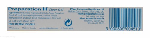 Preparation H Clear Gel (25g) - Moisturising Soothes Itching Piles - Picture 3 of 3