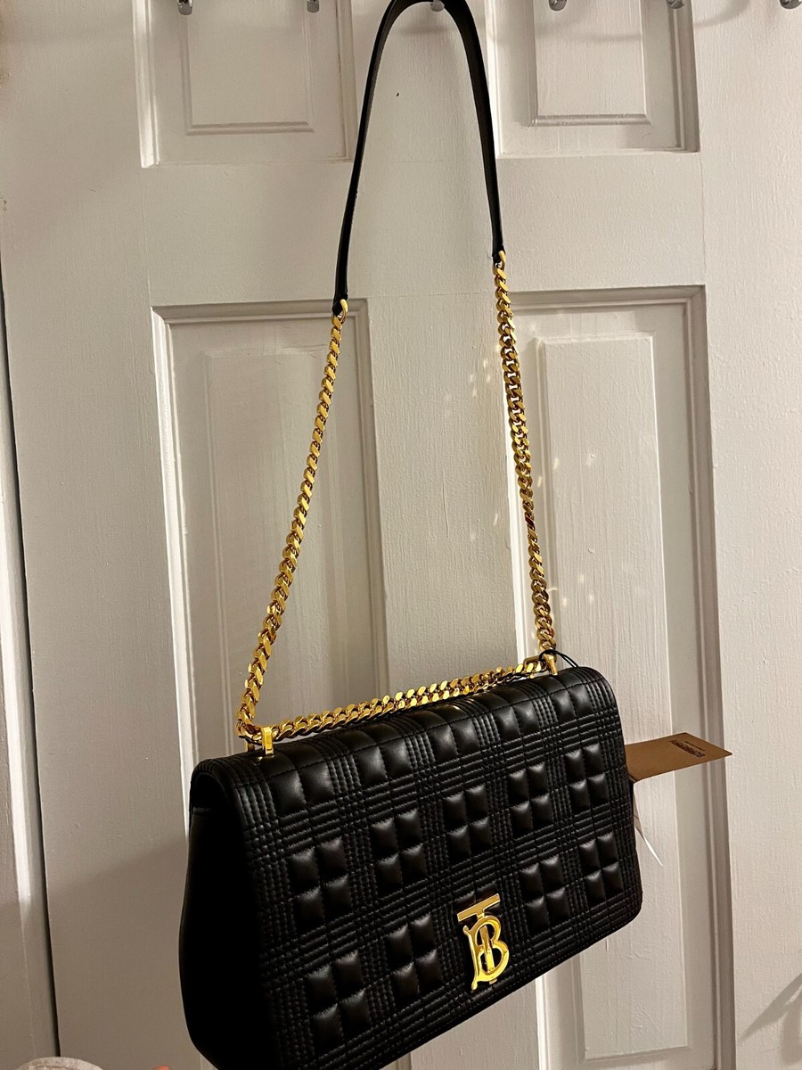 【BURBERRY】送料/関税込 MD LOLA chain shoulder bag Burberry Lola Shoulder Bag Handbag Quilted Leather Size