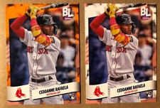 2024 Topps Big League Ceddanne Rafaela Electric Orange Foil & Base RC #34 Boston