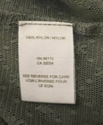 Free People Womens Army Green Spring/Summer Empire Waist Top Sz S/P -New W/Tags - Picture 7 of 8