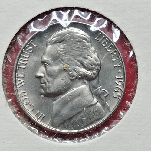 1965-P Jefferson Nickel — photo from the most recent tracked eBay sale