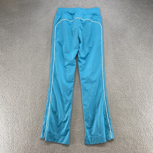 Nike Pants Girls XL/16 Flare Basketball Y2K Blue Side Stripe 100% Polyester - Picture 11 of 12