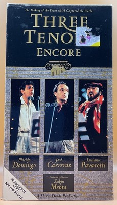 Three Tenors Encore VHS 1992 **PROMO SCREENER** **Buy 2 Get 1 Free**