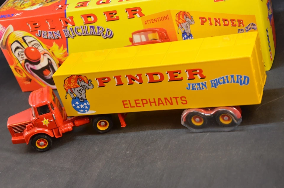 CORGI 70101 BERLIET TLR SEMI FOURGON CIRCO PINDER SCALA 1/50 DIE CAST MODEL - Immagine 4 di 4