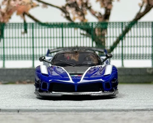 LT 1:64 Blue FXXK EVO Super Racing Sports #27 Model Diecast Metal Car - Picture 7 of 11