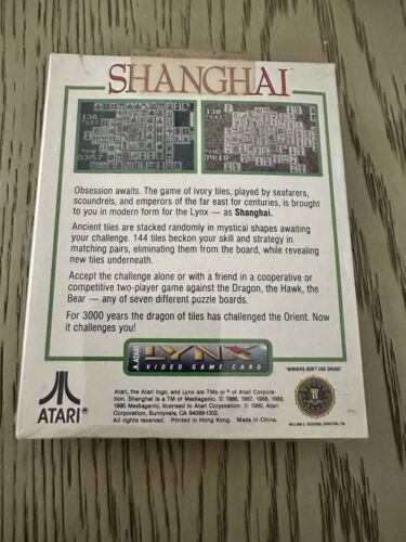 Shanghai - New Sealed Atari Lynx - Video Game System (NTSC- America) read note - Picture 2 of 6