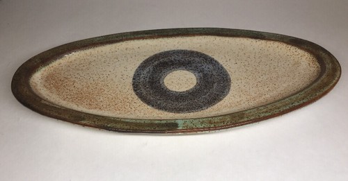 Rare Grand Plat Oval De L'Atelier La Roue Vallauris Vintage H 4 L 49,5 l 25 Cm - Imagen 4 de 8
