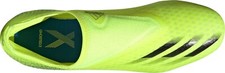 Adidas X Ghosted.3 LL FG Neon/Black Laceless Soccer Cleats - FW6969 - Men s 11