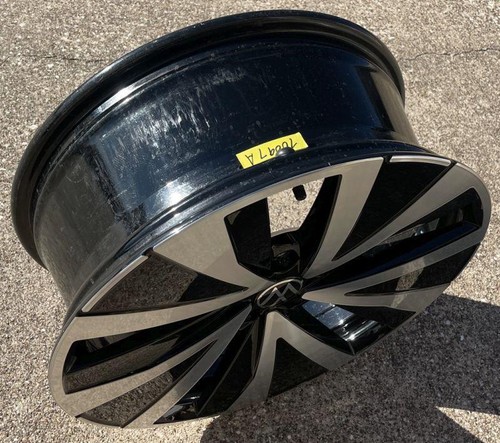 VOLKSWAGEN TAOS 2022 2023 2024 Factory OEM Wheel 18" Rim 70097 Black Machined #A - Picture 4 of 5