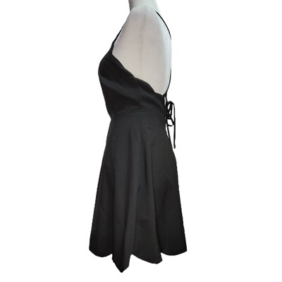 strapless open back dress Agnes Halter Neck Maxi Dress | Black | Dresses main image 1