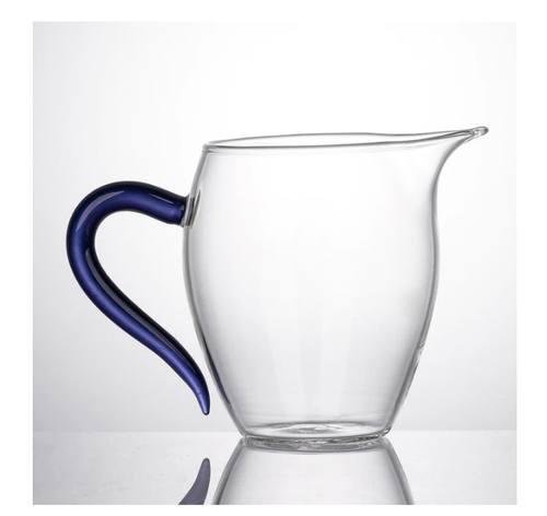 Jarra de té de vidrio transparente resistente al calor de 335 ml mango de color jarra Cha Hai - Imagen 12 de 16