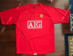 2007 Manchester United AIG Jersey Red ROCA Sport Mens XL ...