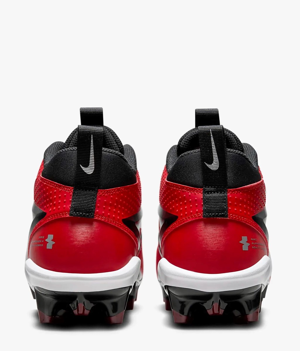 Nike Alpha Menace 4 Varsity Football Cleats, University Red