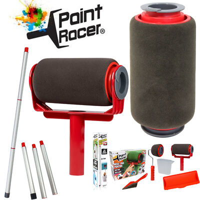 befüllbarer Farbroller - Kantenroller, Teleskopstange Paint Racer set + Pole
