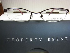 GEOFFREY BEENE EYEGLASS FRAMES Style IMPECCABLE in PLUM 53-18-135 W/ Case