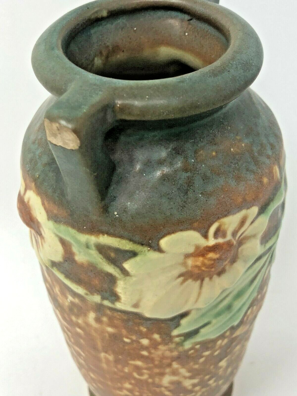 Vintage Roseville Dahlrose vase Shape 363 6' from 1920's eBay